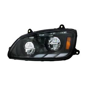 35881 United Pacific Headlight L/h Black Led With Sequential Turn Signal &