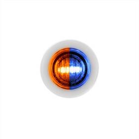 35928 United Pacific Clearance Light 2 Amber And Blue Led Clear Lens 3/4 Inch