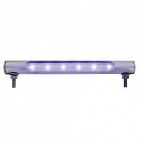 37587 United Pacific Tube Light 6 Led Stainless Steel Blue Led/clear Lens