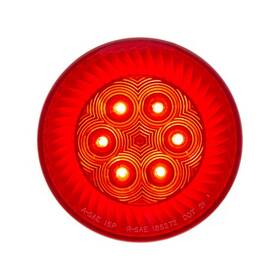 39214 United Pacific Brake / Tail Turn Signal Light 4 Inch Round Clear
