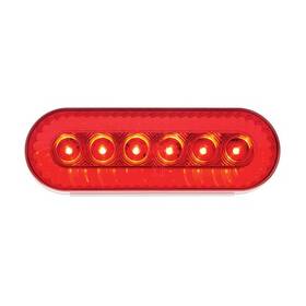 39218 United Pacific Turn Signal Light 20 Led 6 Inch Oval Turbine Design Red