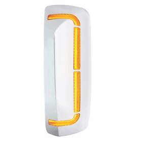 United Pacific 42232 Door Mirror Cover 59 Led Chrome Plastic With For Volvo