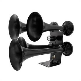 46158 United Pacific Air Horn Trumpet Black 4 Trumpets Competition Series