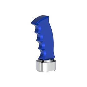 United Pacific 70832 Gearshift Knob Aluminum Thread On Pistol Grip With Chrom