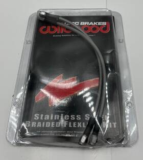 90degrees Wilwood 220-7056 Flexline Assebly 14 Inch 3/8-24 To Fits 67-72 Camaro