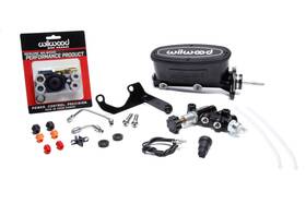 261-14158-bk Wilwood Alum. Tandem M/c Kit With Brkt Prop Valve 15/16in