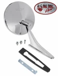 1967 Camaro Outer Door Mirror W/ Chevy Bow Tie Logo & Ribbed Base. Fixed Price $69.53.