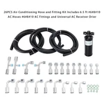 26PCS Air Conditioning And Fitting Kit Includes 6.5 Ft #6#8#10 Ac Hoses. Fixed Price $104.50.