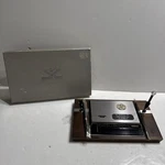 American Walnut Desk Accessories By Park Sherman Phone Index And Pen Set. Fixed Price $67.00.