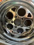 Jegs Pro Lite Rims 15X10 Back Spacing 5.50 Bolt Circle 5-4.75. Fixed Price $300.00.
