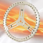 Longacre Flat Uncoated Alum. Steering WHEEL,15" Drilled. Fixed Price $119.99.