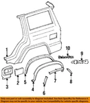 Chrysler Oem 84-96 Cherokee Exterior Trim-wheel Flare Retainer 55003239. Fixed Price $34.31.