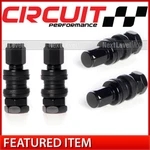 Circuit Performance VS33 Black Short Aluminum Bolt-in Valve Stems 33MM Set Of 4. Fixed Price $11.99.