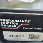 Performance Friction 0459.20 Brake Pad Set. Fixed Price $20.00.