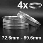 4X Aluminium Metal Spigot Rings 72,6-59,6 Car Alloy Wheel Hub Centric 72.6-59.6. Fixed Price $12.89.