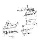 Genuine Mopar Steering Column Opening Cover 5SA98DX9AB. Fixed Price $201.60.