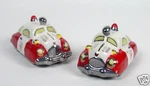 Henry Cavanagh Fire Chief Car Salt And Pepper Shakers - Vintage Classic Hot Rod. Fixed Price $18.95.