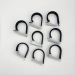 Lot Of 8 Ea Loop Clamps P/n: MS21919WDG24, Mil Spec Insulated 1-1/2" Dia. Fixed Price $14.99.
