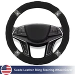 15" Alcantara Leather Bling Steering Wheel Cover Protector For Isuzu D-max Dmax. Fixed Price $19.99.