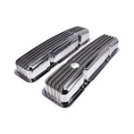 Finned Aluminum Valve Covers For 1957-1979 Pontiac V8 301 350 400 455 Polished. Fixed Price $105.60.