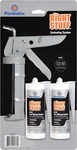 Permatex 99070 The Right Stuff Gasket Maker, 5 Oz. - 2 Pack With Caulking Gun. Fixed Price $36.99.