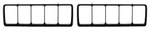 71 Plymouth Gtx; Road Runner Tail Lamp Bezels. Fixed Price $191.76.