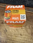 Fram Extra Guard PH3675 Sure Grip Oil Filter Buick Cadillac Chevy Gmc Jeep Olds. Fixed Price $7.95.