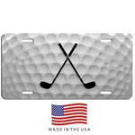Golf Ball Aluminum Vehicle License Plate Car Truck Suv Tag White. Fixed Price $16.95.