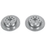 Powerstop EBR1207XPR Evolution Drilled & Slotted Zinc Plated Rotors (pair). Fixed Price $148.99.