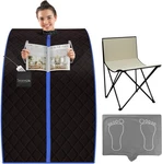 Serenelife AZSLISAU10 Portable Infrared 38" X 32 Sauna - Black. Fixed Price $99.00.