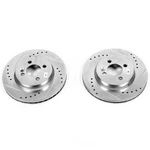Disc Brake Rotor Set-front Drilled, Slotted And Zinc Plated Pair. Fixed Price $175.73.