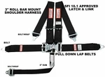 Racerdirect.net New Sfi 16.1 Latch & Link 5 Point Racing Harness Belt Black. Fixed Price $99.95.