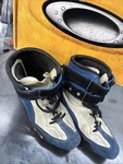 Oakley Racing Shoes Size 5.5 Blue/ Grey Boot Carbon X Pre Owned. Fixed Price $79.99.