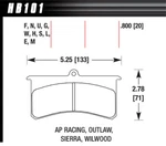 Hawk Brake #HB101U.800 Superlite/xl DTC-70. Fixed Price $251.99.