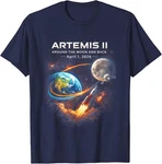 Artemis Ii Rocket Space Launch Back To The Moon Mission 2026 Unisex T-shirt. Fixed Price $17.99.