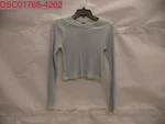 Wild Fable Women's Light Blue Rib Knit Slim Fit Baby T-shirt, 195994798054. Fixed Price $12.00.