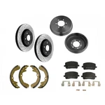 Front Rotors Brake Pads Rear Drums Shoes For 2003-2008 Toyota Matrix Vibe. Fixed Price $130.00.