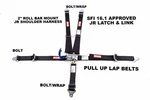 Qrc Kart Racing Harness Sfi 16.1 5 Point Latch & Link Belt Black Made The Usa. Fixed Price $84.65.