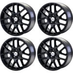 Ford Racing Wheel 18"X8" Spyder Matte Black Set Mustang 2005-2014. Fixed Price $779.96.