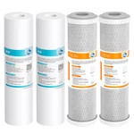 Micron 10" X 2.5" Pp Cto Carbon Block Sediment Water Filter Set For System. Fixed Price $23.88.