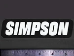 Simpson Safety Equipment - Original Vintage 70'S 80'S Racing Decal/sticker 5.50". Fixed Price $6.50.