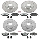 Powerstop Disc Brake Kit Front And Rear Fits Ford Mustang 2011-2014 Z26 Stre. Fixed Price $575.51.