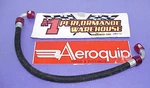 Aeroquip 21" Startlite Hose With -08 An 90 & Aqp Fittings JU155. Fixed Price $20.00.