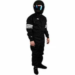 Simpson 0302211 Classic 3-STRIPE One-piece Suit Black New Medium Layer. Fixed Price $220.00.