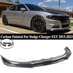 For Dodge Charger Sxt 15-2023 V3 Style Carbon Painted Front Bumper Lip Splitter. Fixed Price $61.99.
