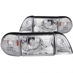 Anzo Headlights 121195 Clear W/chrome Housing 1987-1993 Ford Mustang. Fixed Price $183.99.
