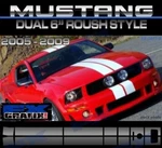 2005 - 2009 Ford Mustang Dual 6" Roush Style Kit Quality Stripes. Fixed Price $209.95.