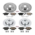 Powerstop Z23 Daily Driver Carbon-fiber Ceramic Brake Pad And Drilled & Slotted. Fixed Price $380.82.