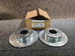 (qty 2) Powerstop JBR1337XR JBR1337XL Drilled & Slotted Zinc Plated Brake Rotor. Fixed Price $111.95.