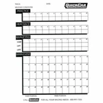 Quickcar 51-230 50 Timing/lap Time Chart Sheets Pad. Fixed Price $26.97.